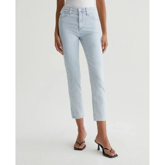 Adriano Goldschmied The Isabelle High Rise Straight Crop Jean Vort Stripped 25